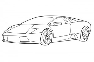 рисовать Lamborghini Murcielago