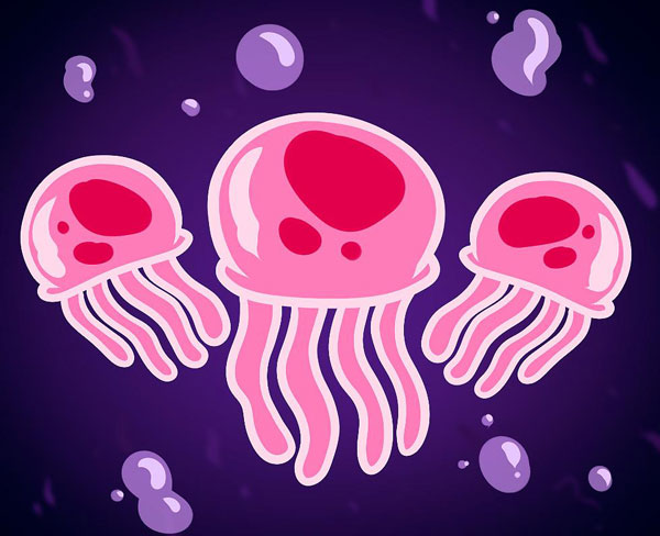 Как рисовать медузу